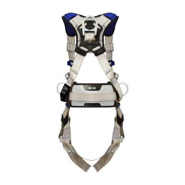 Harness, Vest Style, XL, Polyester, Gray