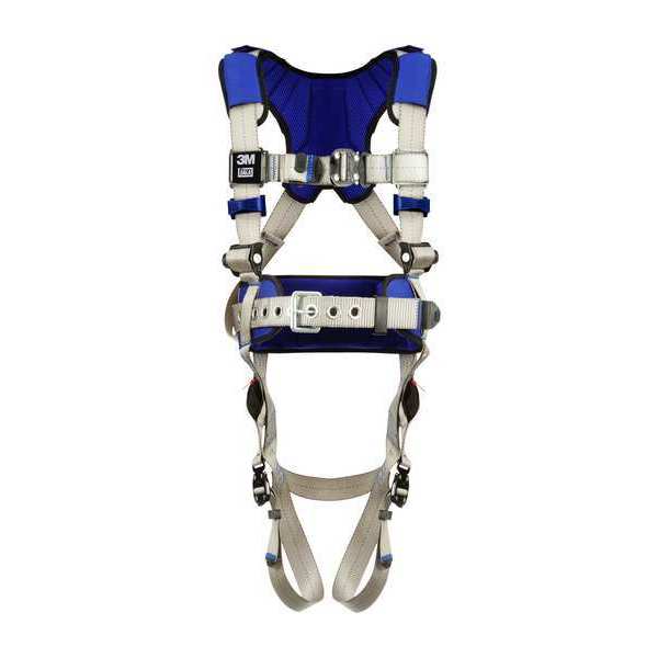 Harness, Vest Style, M, Polyester, Gray
