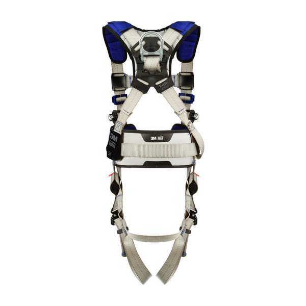 Harness, Vest Style, M, Polyester, Gray