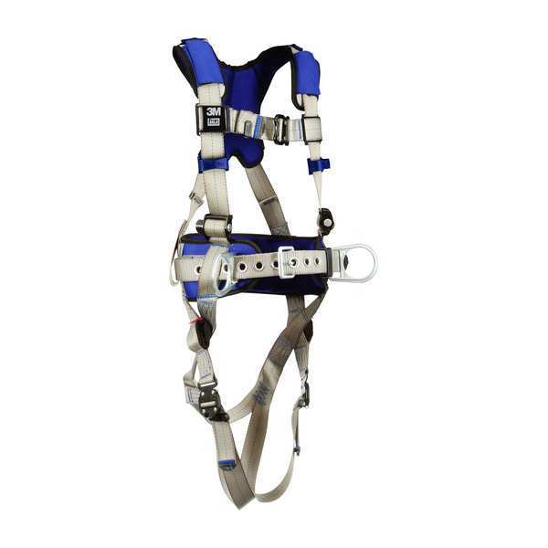 Harness, Vest Style, M, Polyester, Gray