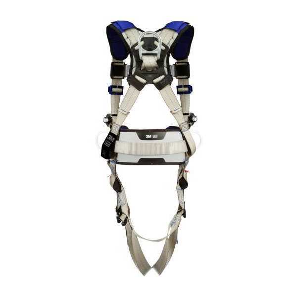 Harness, Vest Style, M, Polyester, Gray