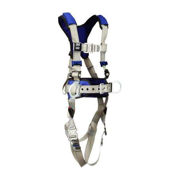 Harness, Vest Style, 2XL, Polyester, Gray