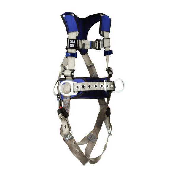 Harness, Vest Style, L, Polyester, Gray
