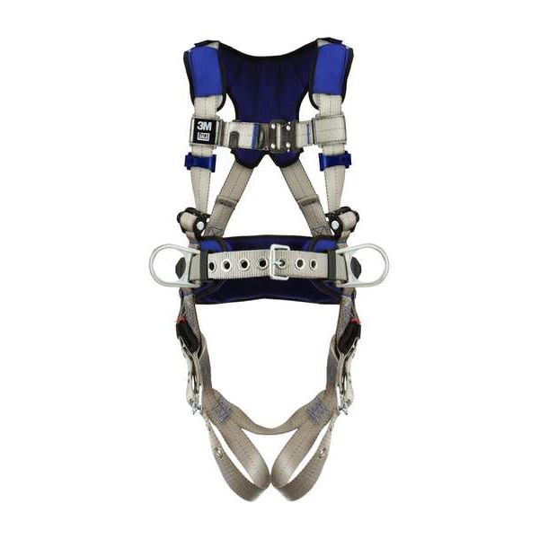 Harness, Vest Style, XL, Polyester, Gray