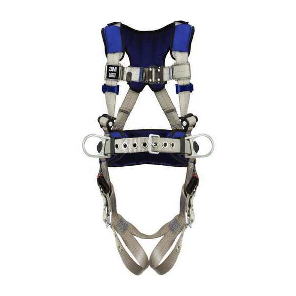 Harness, Vest Style, L, Polyester, Gray
