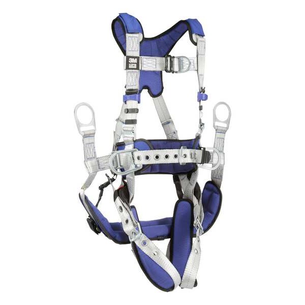 Harness, Vest Style, M, Polyester, Gray
