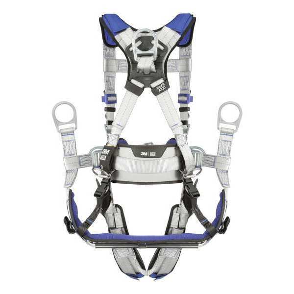 Harness, Vest Style, 2XL, Polyester, Gray