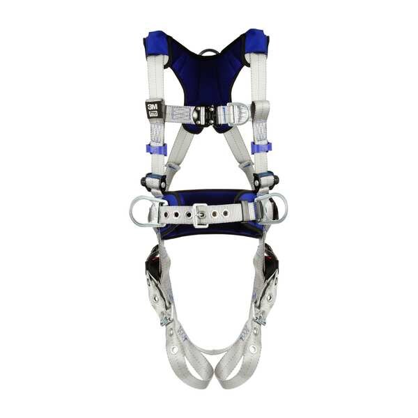 Harness, Vest Style, 2XL, Polyester, Gray
