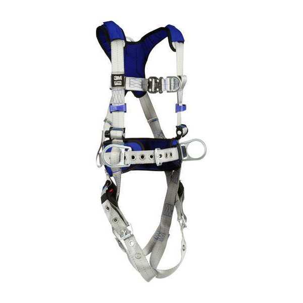 Harness, Vest Style, XL, Polyester, Gray