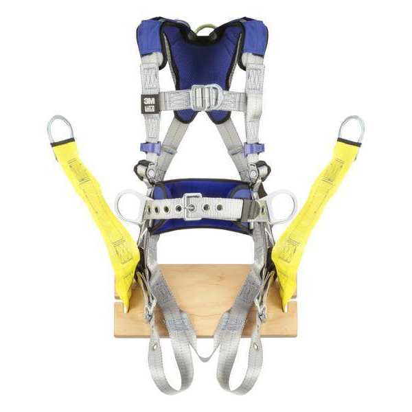 Harness, Vest Style, XL, Polyester, Gray