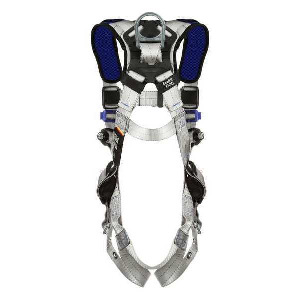 Harness, Vest Style, 2XL, Polyester, Gray