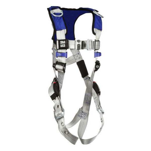 Harness, Vest Style, 2XL, Polyester, Gray