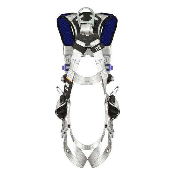 Harness, Vest Style, 2XL, Polyester, Gray
