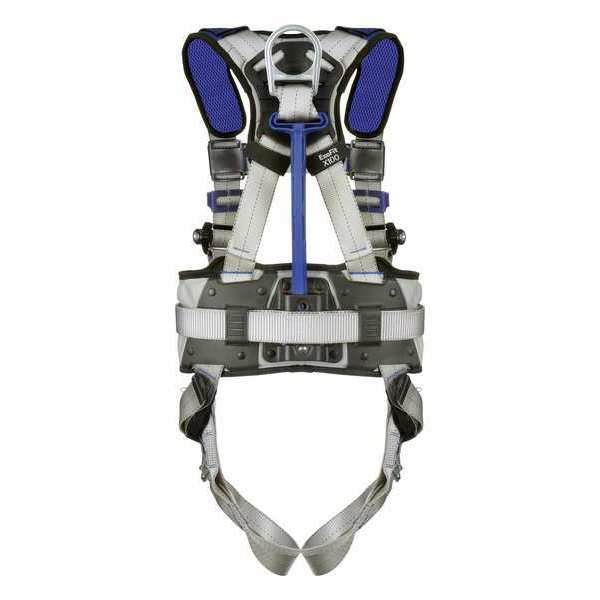 Harness, Vest Style, 2XL, Polyester, Gray