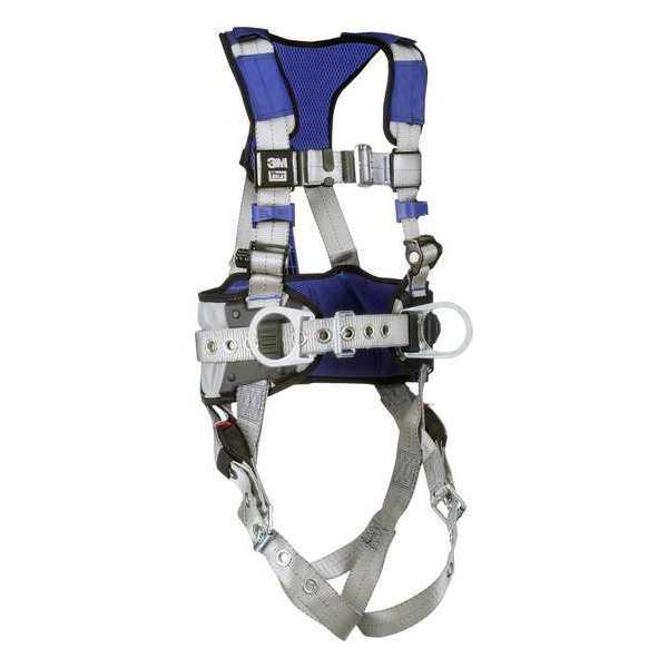 Harness, Vest Style, 2XL, Polyester, Gray