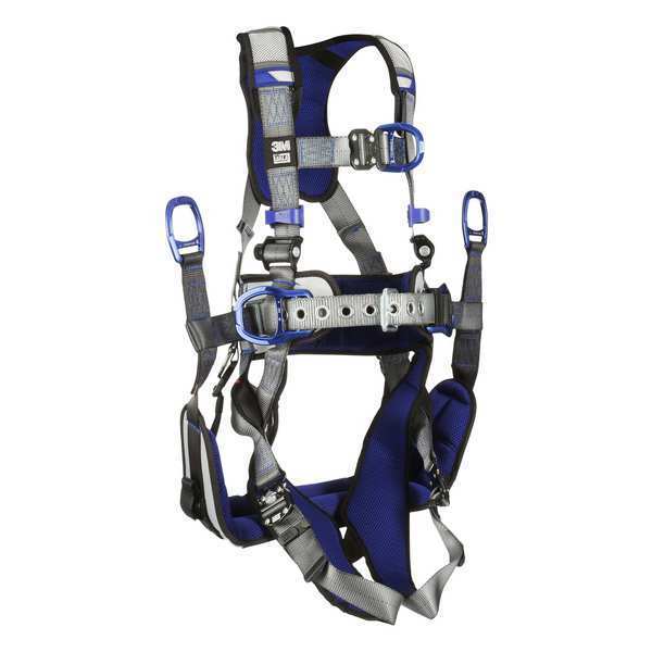 Harness, Vest Style, XL, Polyester, Gray