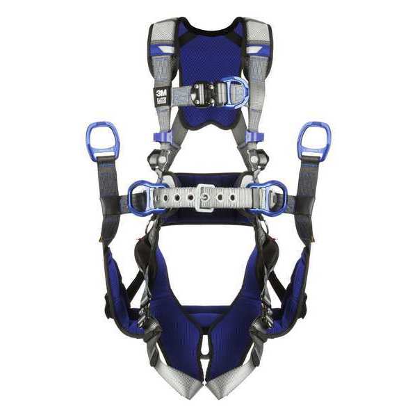 Harness, Vest Style, XL, Polyester, Gray