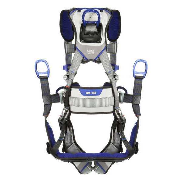 Harness, Vest Style, XL, Polyester, Gray