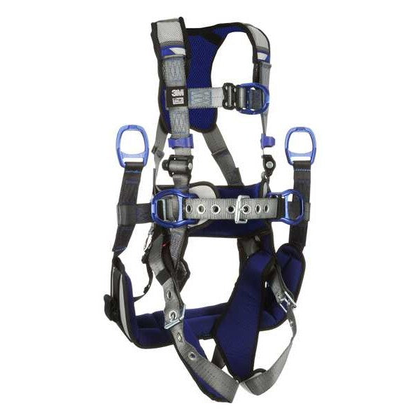 Harness, Vest Style, 2XL, Polyester, Gray