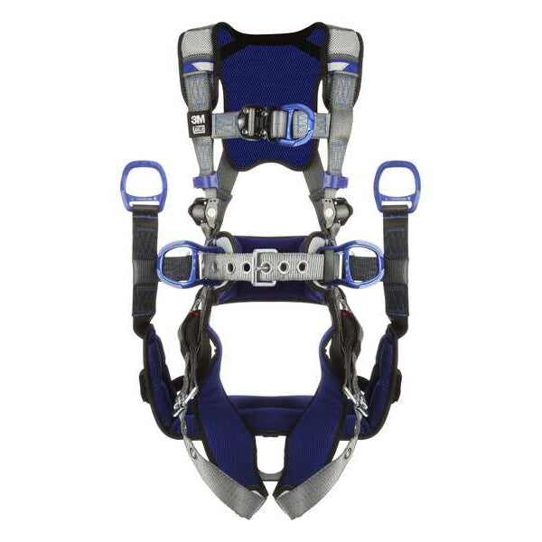 Harness, Vest Style, 2XL, Polyester, Gray