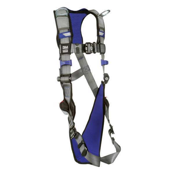 Harness, Vest Style, M, Polyester, Gray