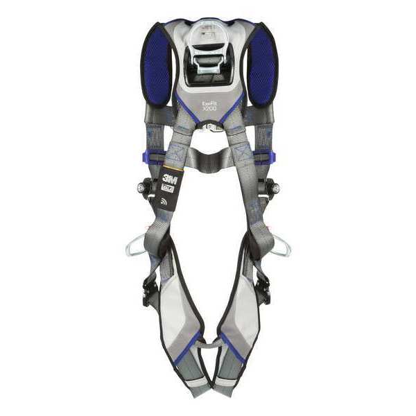 Harness, Vest Style, XL, Polyester, Gray
