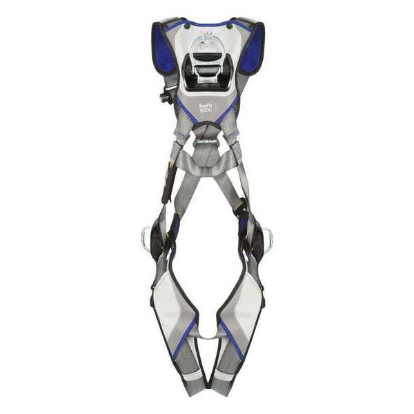 Harness, Vest Style, XL, Polyester, Gray