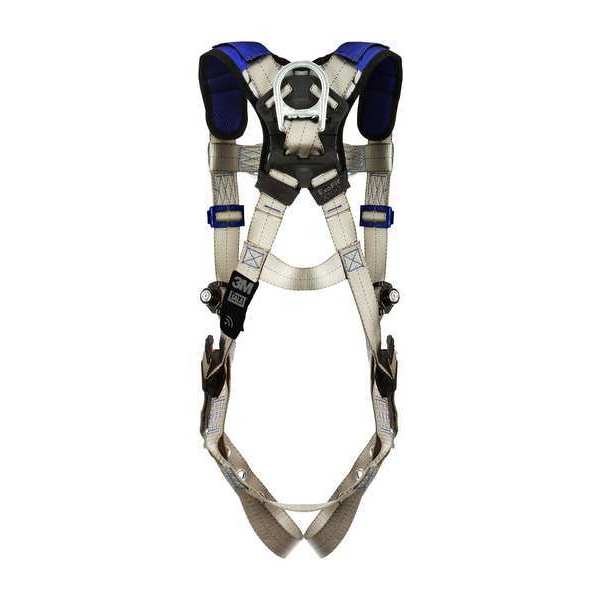 Harness, Vest Style, M, Polyester, Gray