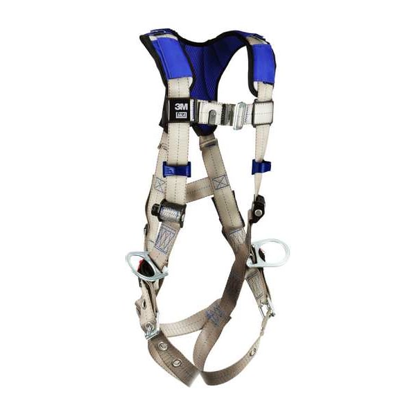 Harness, Vest Style, XL, Polyester, Gray
