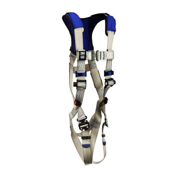 Harness, Vest Style, XL, Polyester, Gray