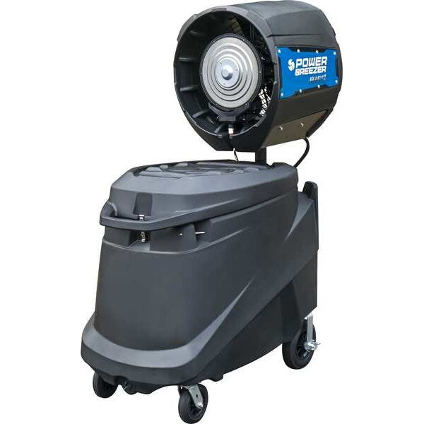 High Velocity Industrial Fan @10 ft. 22 mph; @20 ft. 14 mph; @40 ft. 7 mph, 85 gal, Direct Drive