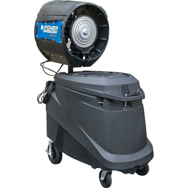 High Velocity Industrial Fan @10 ft. 22 mph; @20 ft. 14 mph; @40 ft. 7 mph, 85 gal, Direct Drive