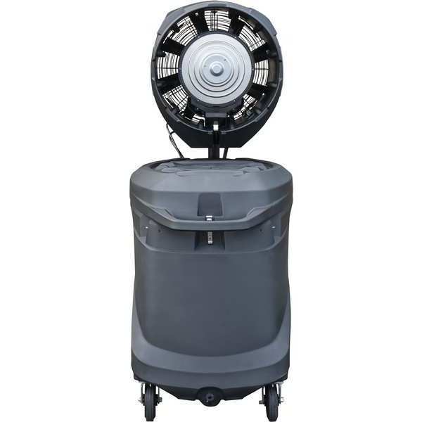 High Velocity Industrial Fan @10 ft. 22 mph; @20 ft. 14 mph; @40 ft. 7 mph, 85 gal, Direct Drive
