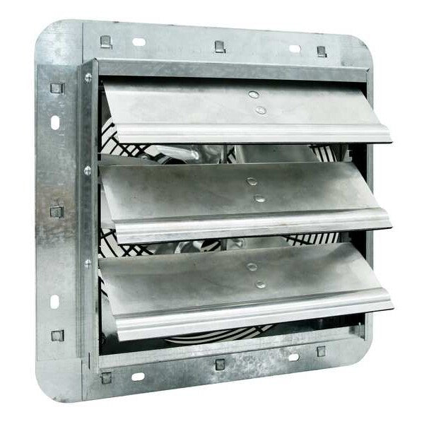 Shutter Fan, 10In Bld Dia, Galvalume, 120