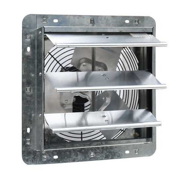 Shutter Fan, 12In Bld Dia, Galvalume, 120