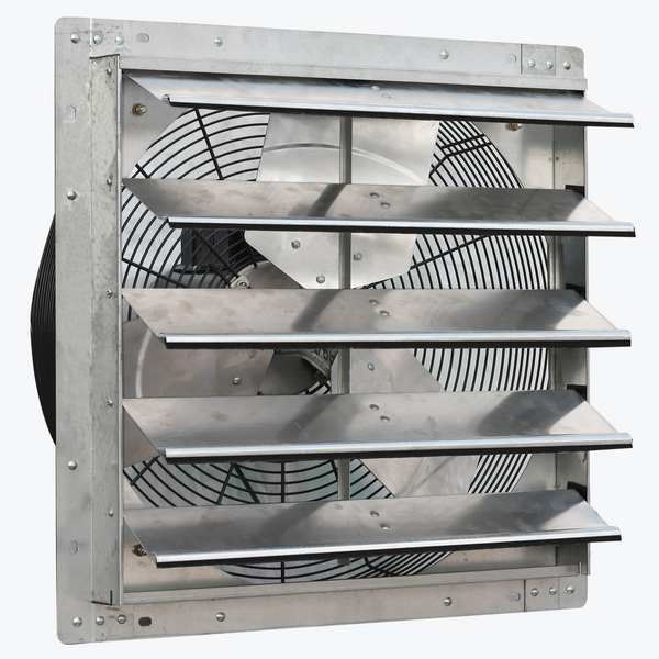 Shutter Fan, 20In Bld Dia, 120V
