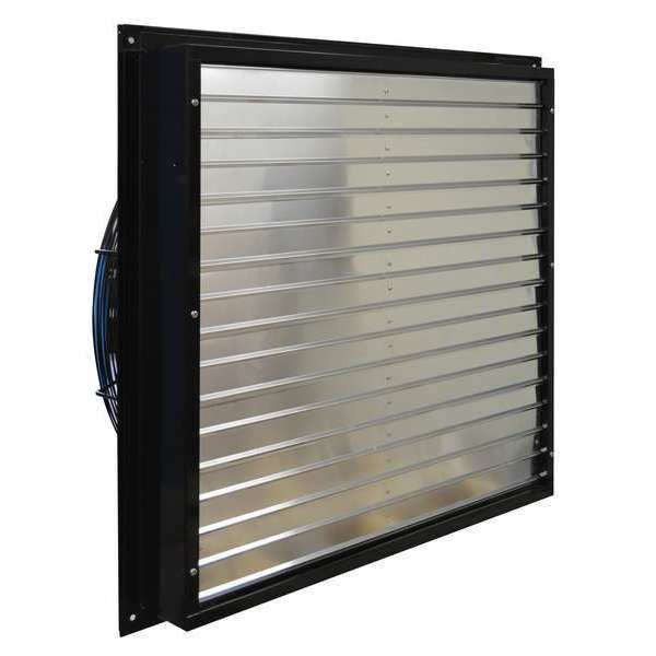 Exhaust Shttr Fan, 36In Bld Dia, Galv, 115V