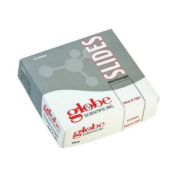 Microscope Slide, Clear/White, PK1440