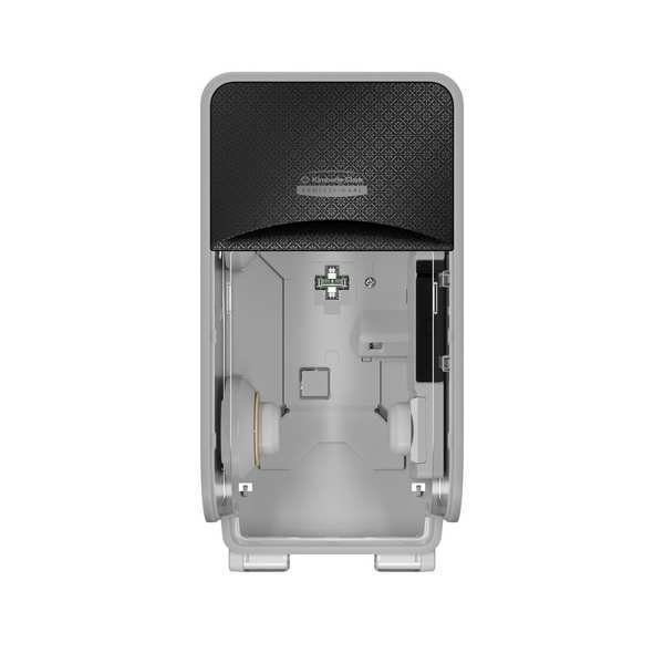 Toilet Paper Dispenser, 2 Rolls, Plstc, Blk