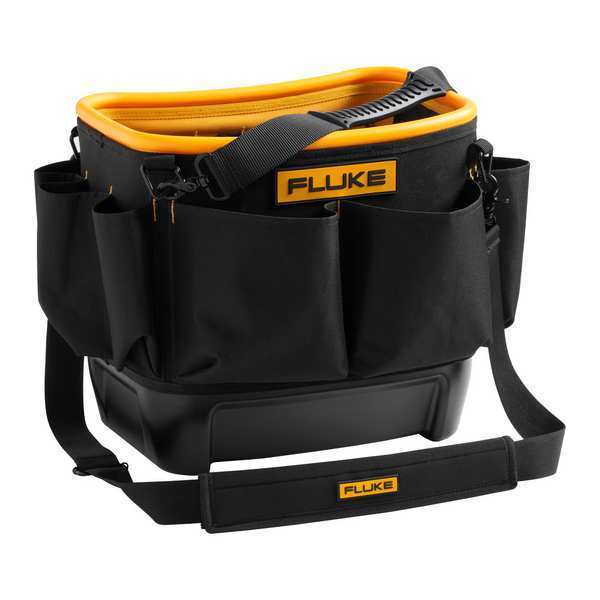 Tool Bucket, Plastic, Polyester, Black/Yellow