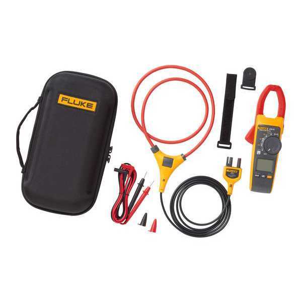 Clamp Meter Kit, LCD, 2,500 A A, 1.3 in (34mm) Jaw Capacity