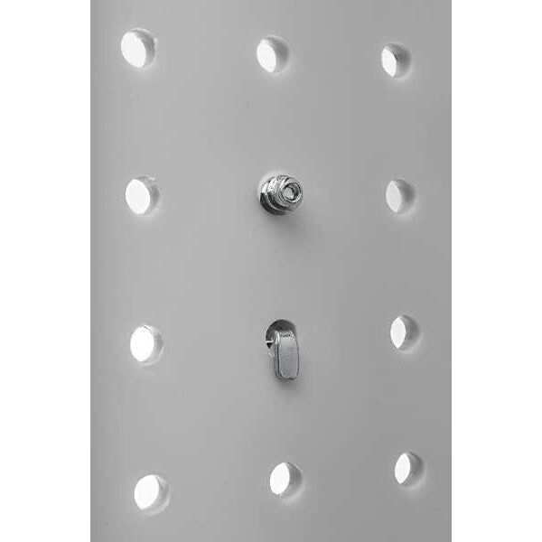 (4) 24 In. W x 48 In. H x 1/4 In. D Black ABS Textured Pegboards with 1/4 In. Hole Size