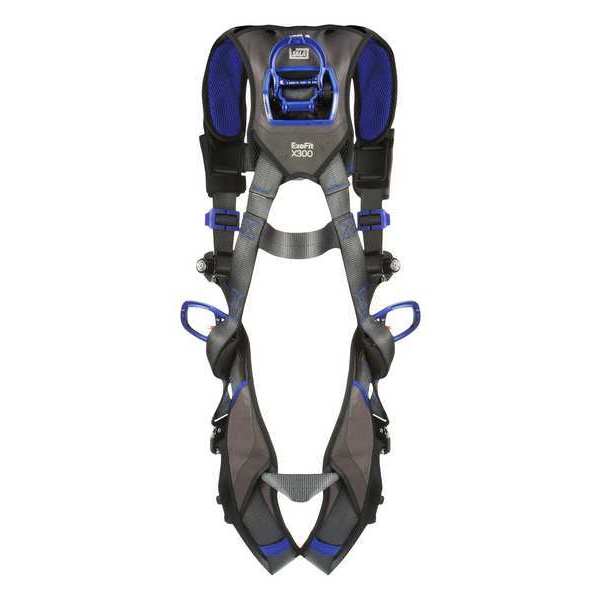 Harness, Vest Style, M, Polyester, Gray