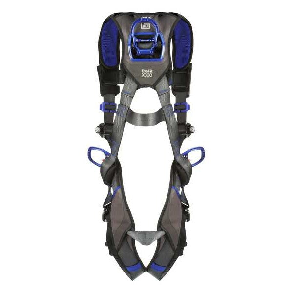 Harness, Vest Style, XL, Polyester, Gray