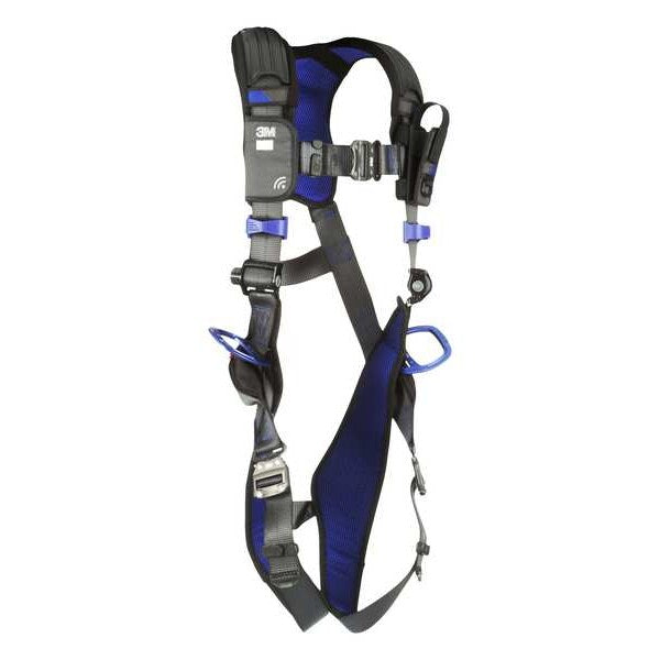 Harness, Vest Style, XL, Polyester, Gray