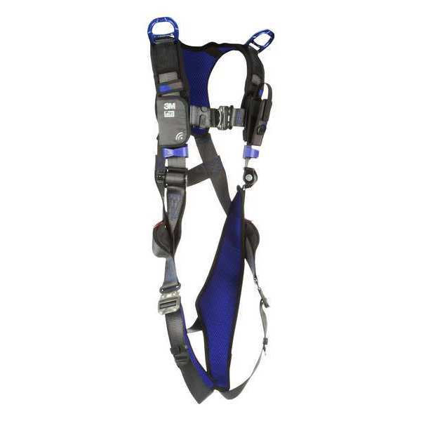 Harness, Vest Style, 2XL, Polyester, Gray