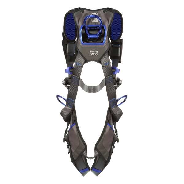 Harness, Vest Style, 2XL, Polyester, Gray