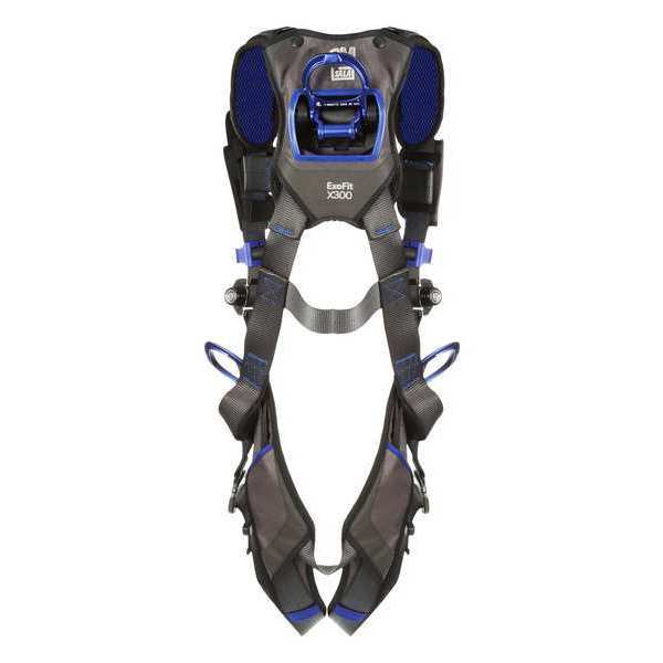 Harness, Vest Style, M, Polyester, Gray