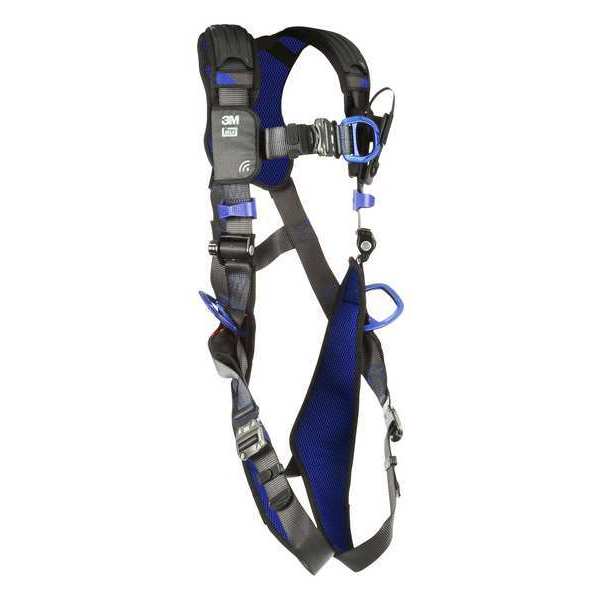 Harness, Vest Style, XL, Polyester, Gray