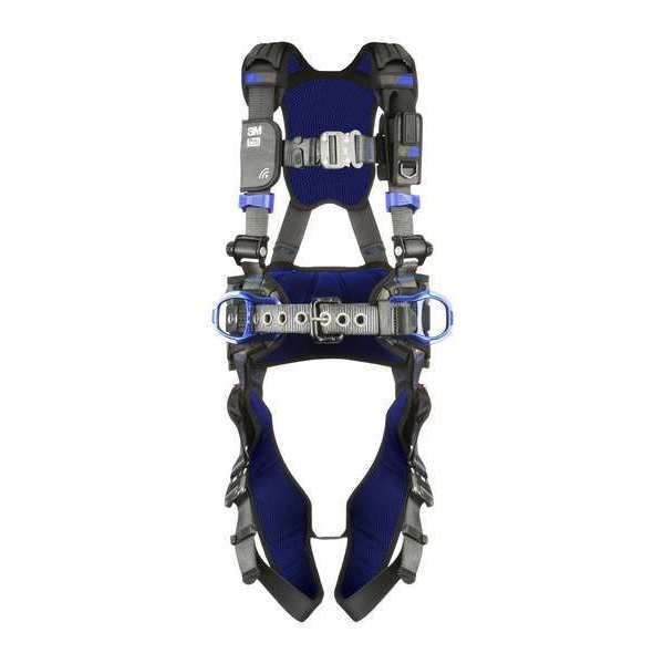 Harness, Vest Style, L, Polyester, Gray